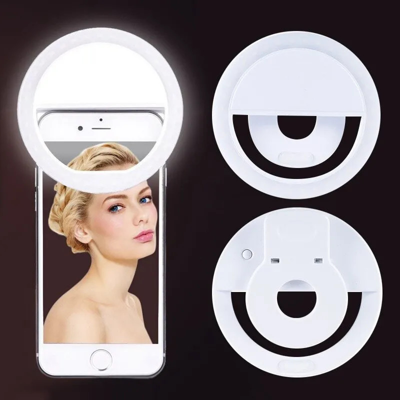 Lighting Gallery - USB Rechargeable LED Selfie Ring Light