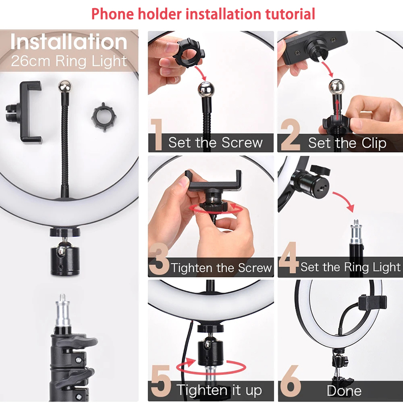 16/26/33cm Selfie Ring Light P - Lighting Gallery ulasan dan harga