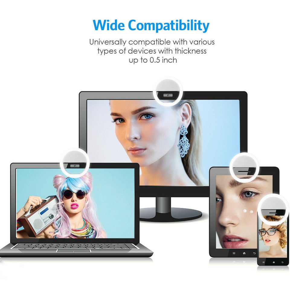 USB Rechargeable LED Selfie Ri - Lighting Gallery ulasan dan harga