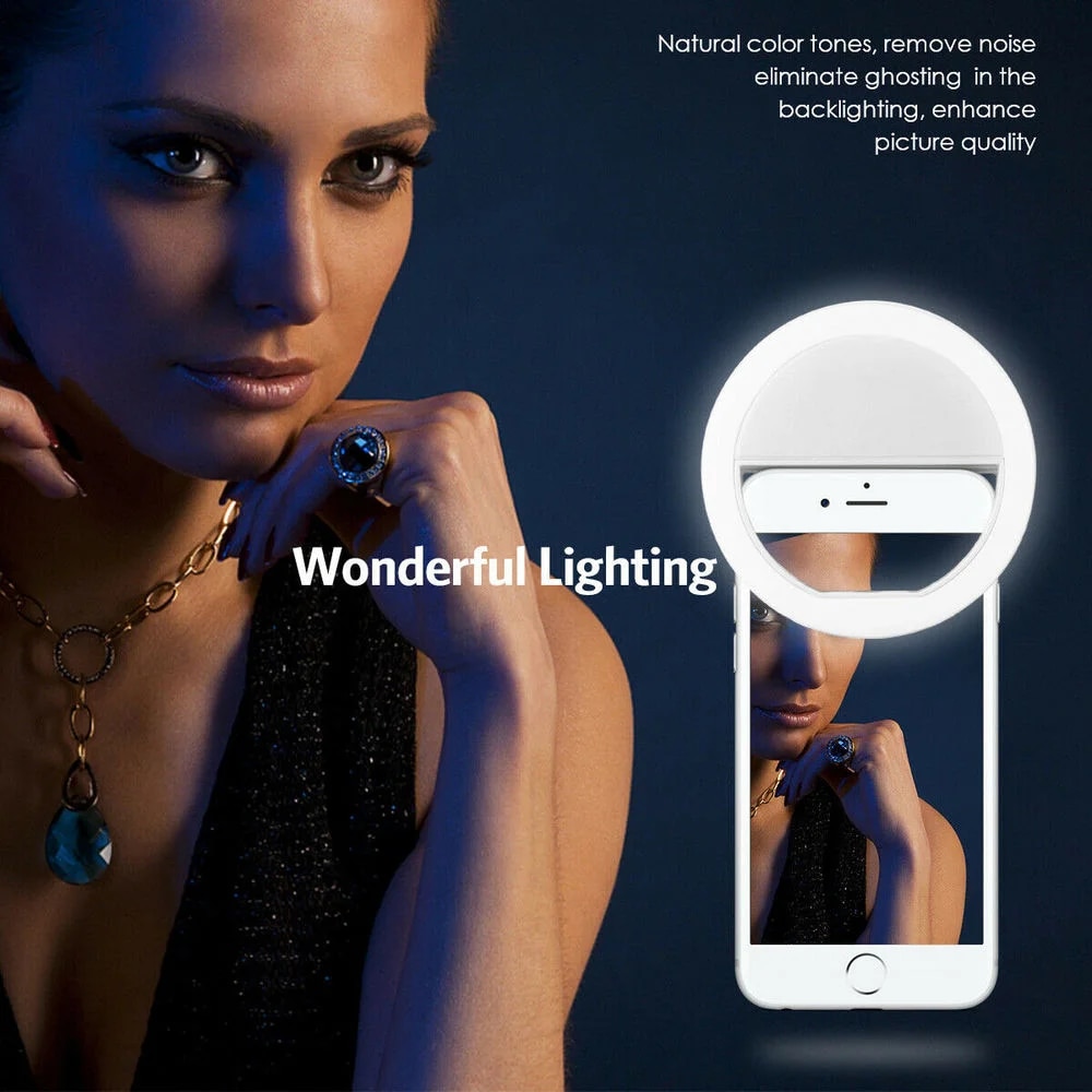 USB Rechargeable LED Selfie Ri - Lighting Gallery ulasan dan harga