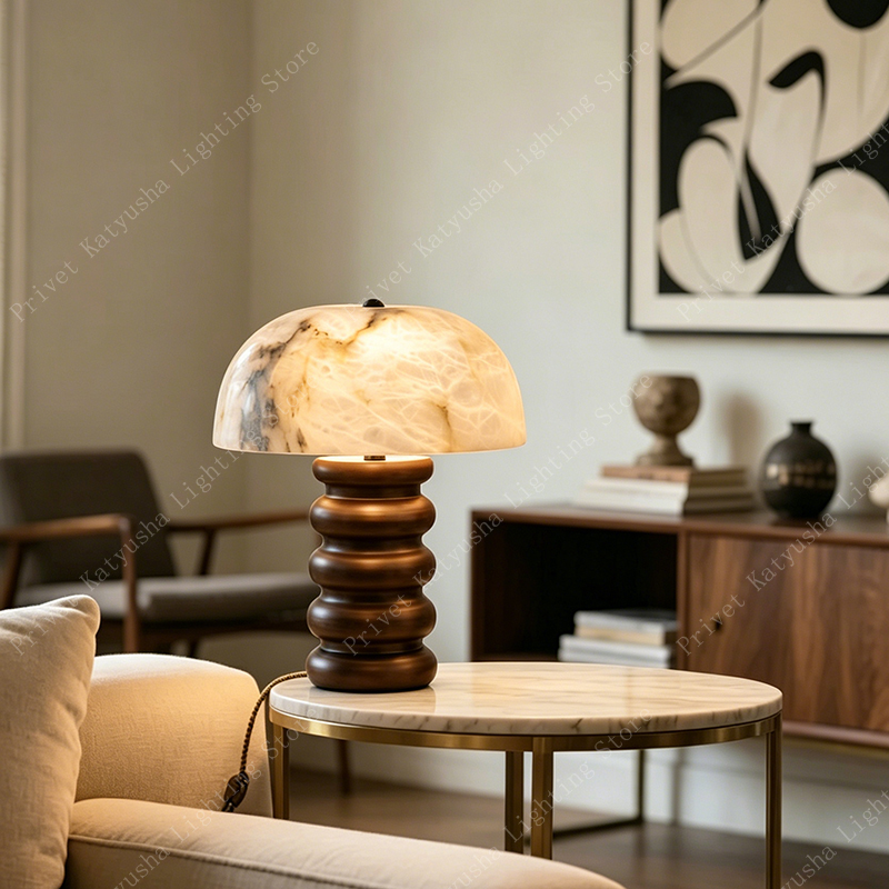 Retro Alabaster Mushroom Table - Mushroom Table Lamp ulasan dan harga