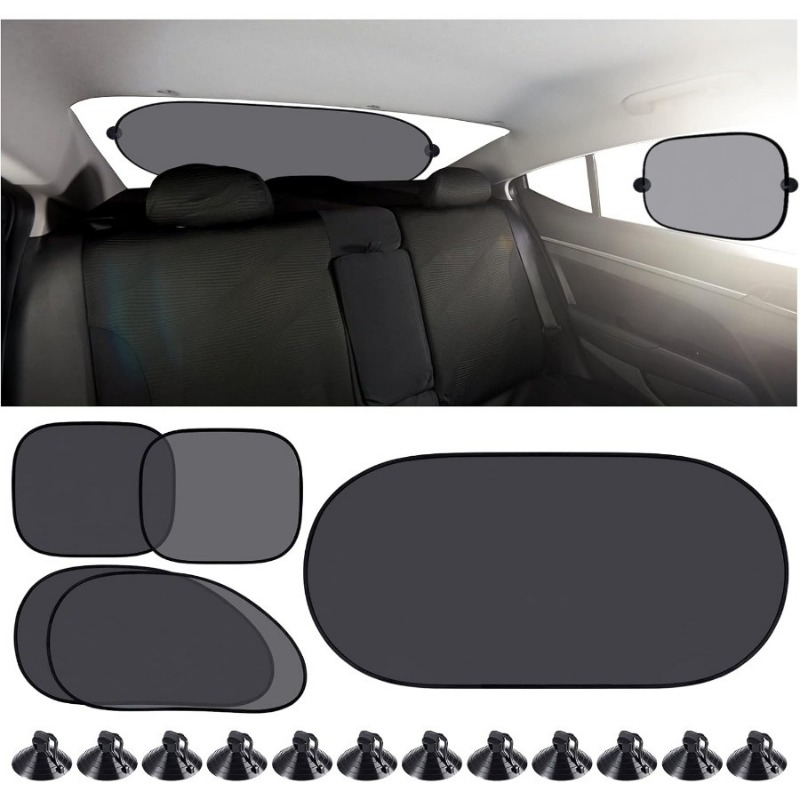 5PCS Car Sun Shade Mesh Set fo - Lighting Jockey ulasan dan harga