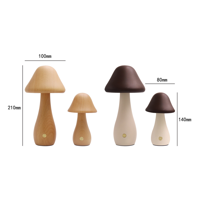 Mushroom Table Lamp Wooden Des - Mushroom Table Lamp ulasan dan harga