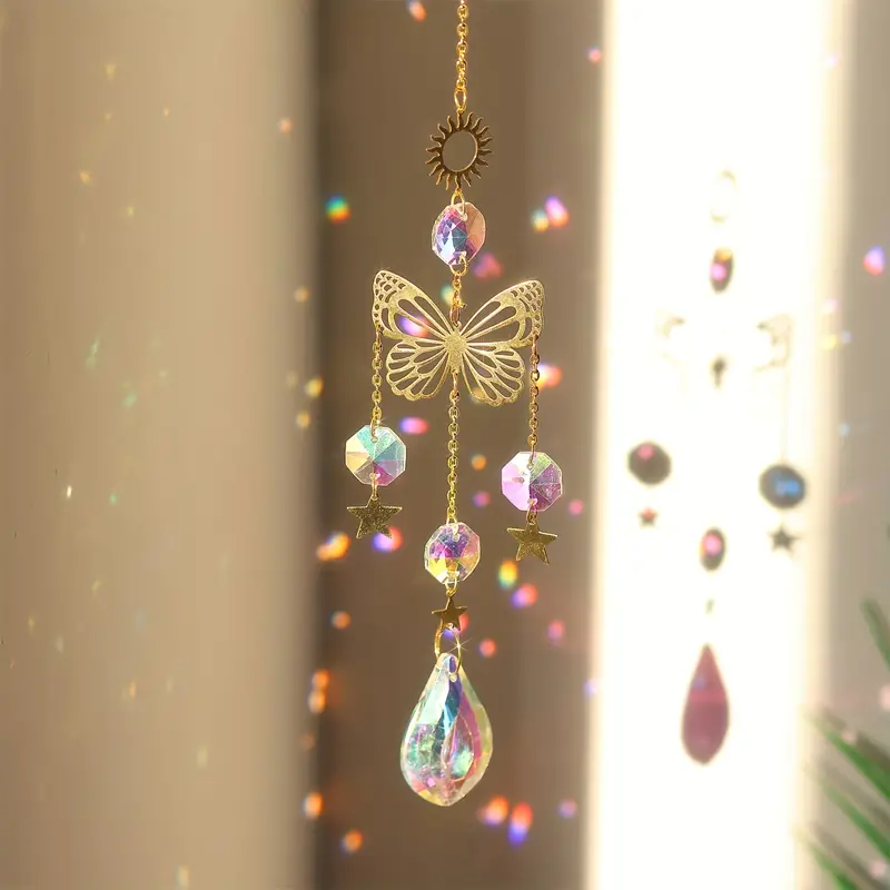 1 PC Butterfly Crystal Sun Cat - Lighting Jockey ulasan dan harga