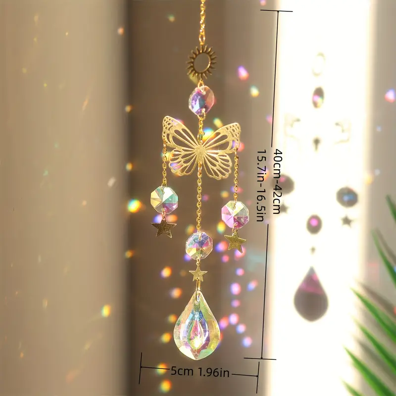1 PC Butterfly Crystal Sun Cat - Lighting Jockey ulasan dan harga