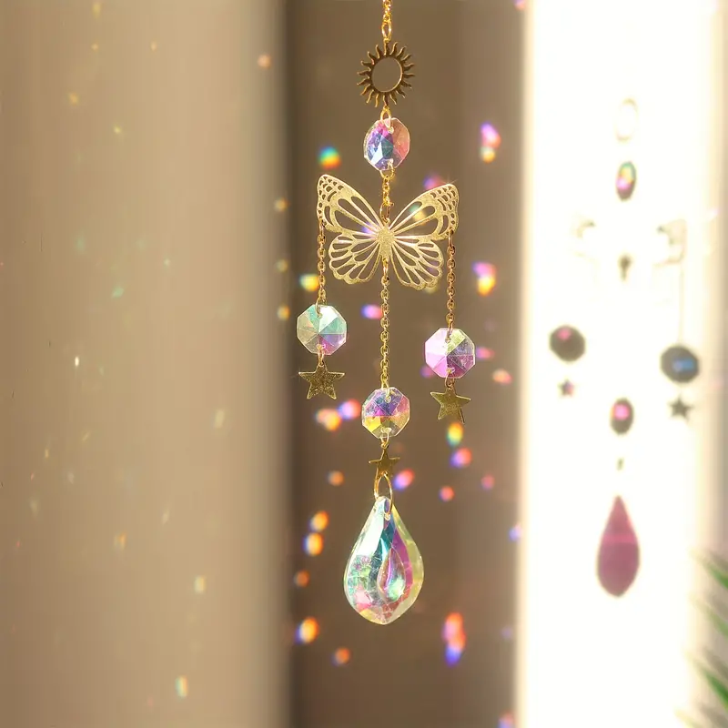 1 PC Butterfly Crystal Sun Cat - Lighting Jockey ulasan dan harga