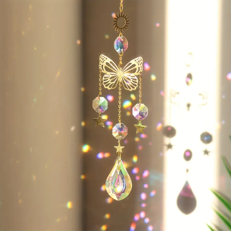 1 PC Butterfly Crystal Sun Cat - Lighting Jockey ulasan dan harga