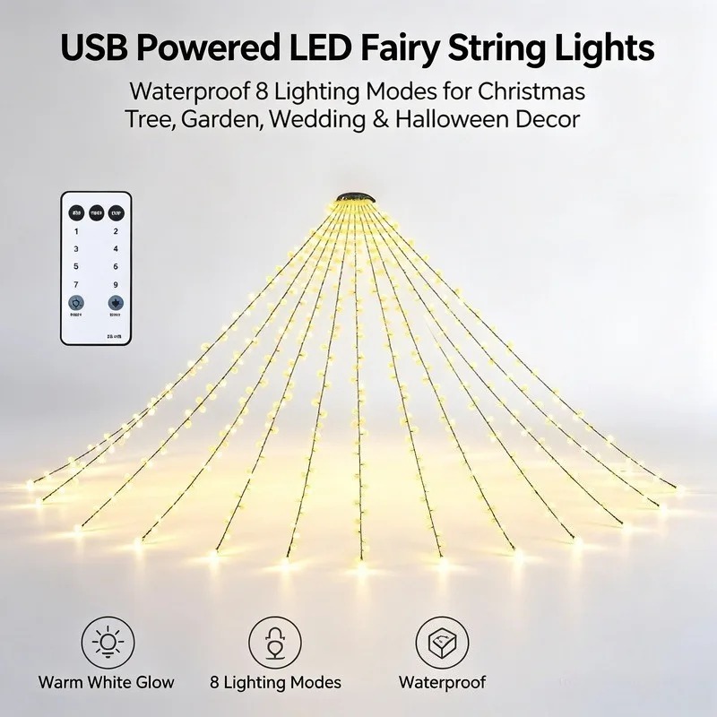 Waterproof USB LED String Ligh - Lighting Decor For Wedding ulasan dan harga