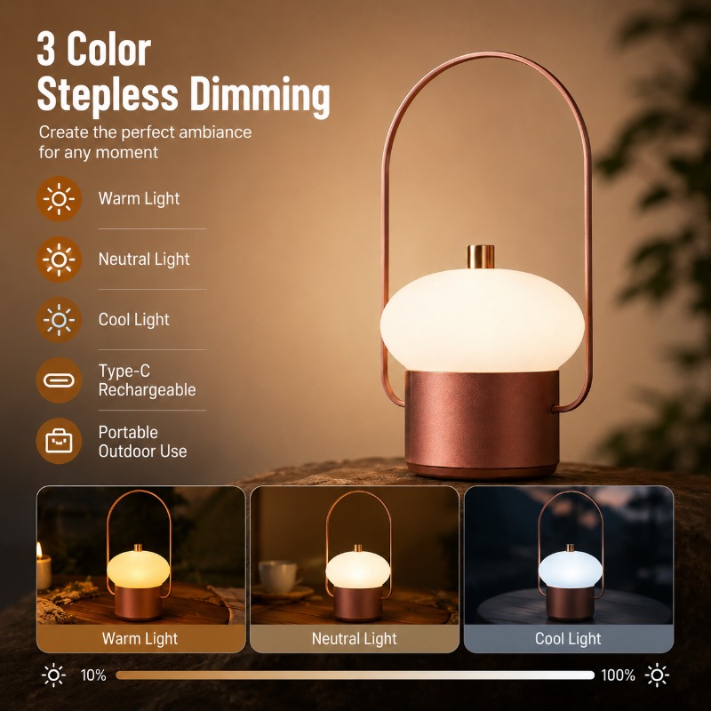 Rechargeable Portable Mushroom - Mushroom Table Lamp ulasan dan harga