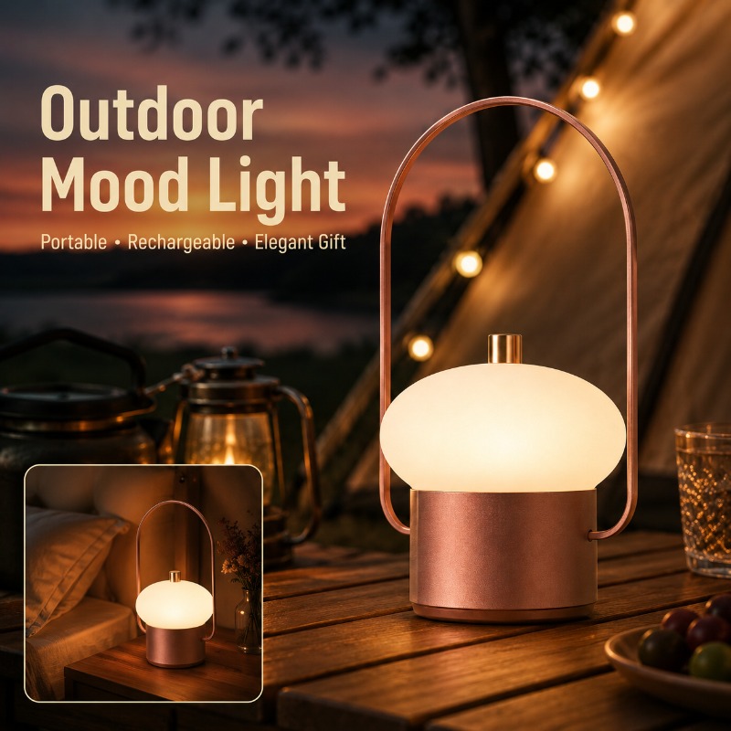 Rechargeable Portable Mushroom - Mushroom Table Lamp ulasan dan harga