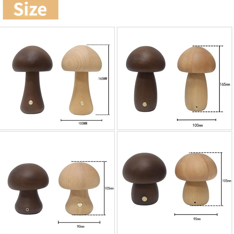 Cute Mushroom LED Night Light  - Mushroom Table Lamp ulasan dan harga