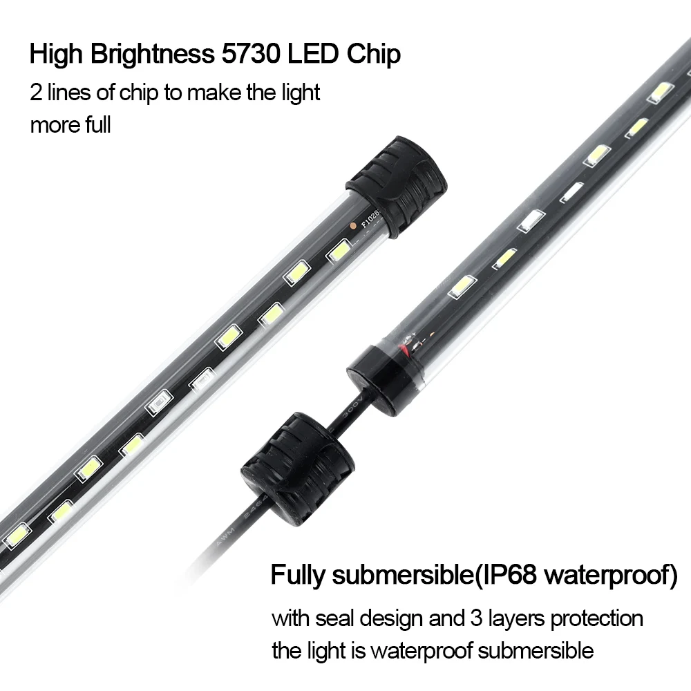 58CM  Aquarium Light LED Plant - Lighting Gallery ulasan dan harga