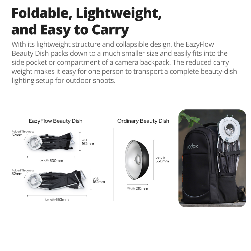 New Godox EazyFlow Beauty Dish - Lighting Gallery ulasan dan harga