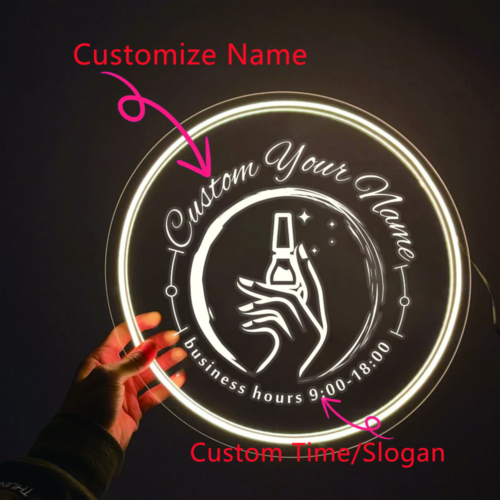 1PC Round Shape Nail Art Theme - Lighting Decor For Wedding ulasan dan harga