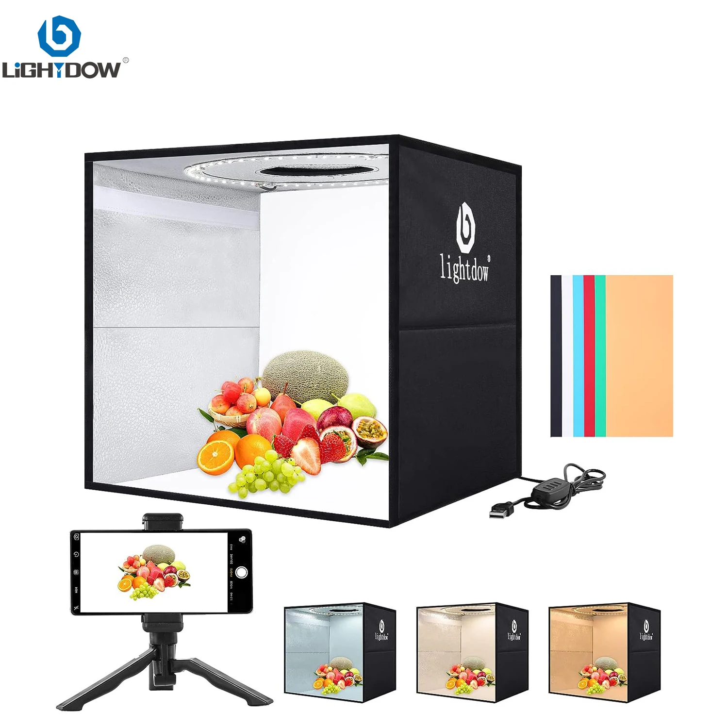 Lightdow Dimmable Photo Box LE - Lighting Gallery ulasan dan harga