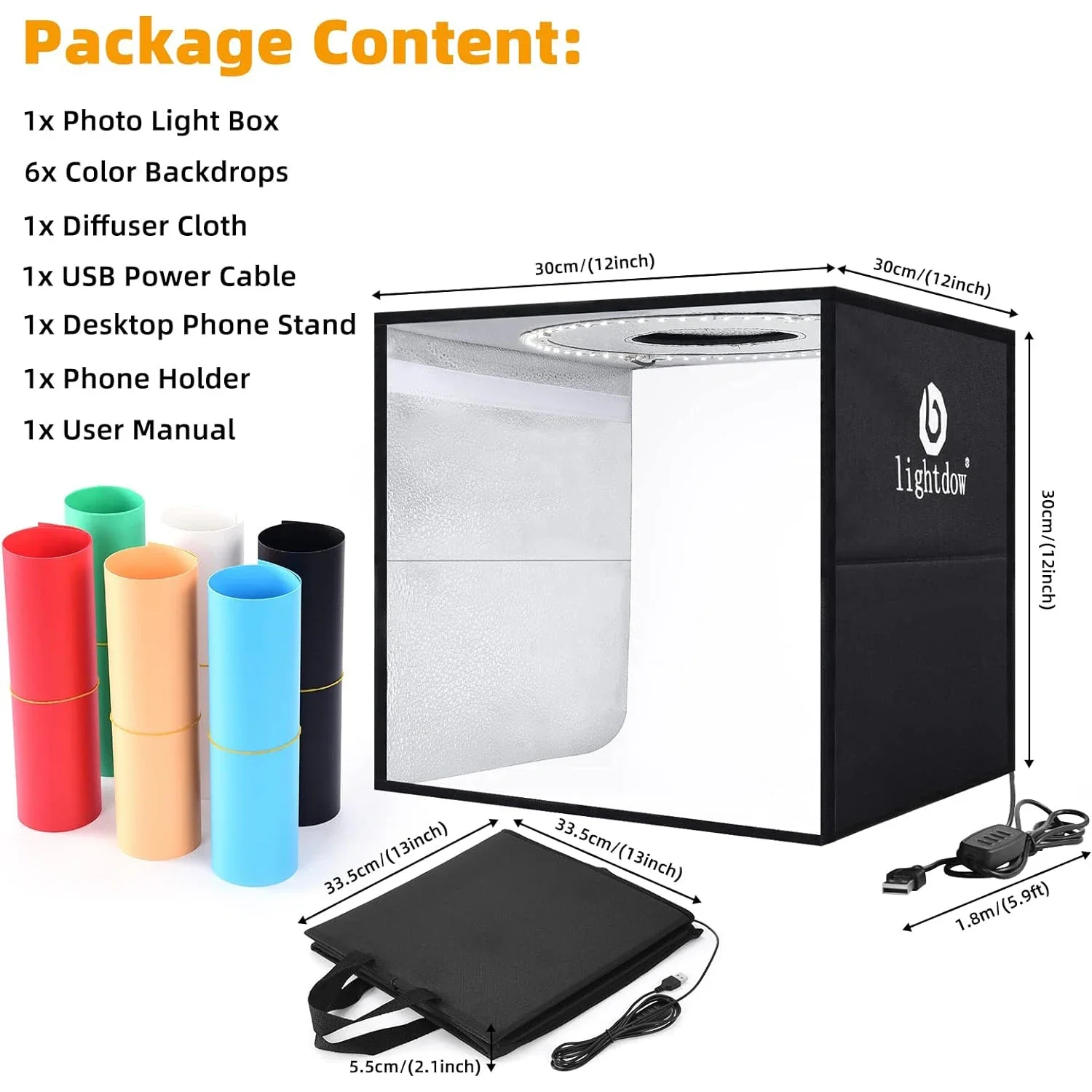 Lightdow Dimmable Photo Box LE - Lighting Gallery ulasan dan harga