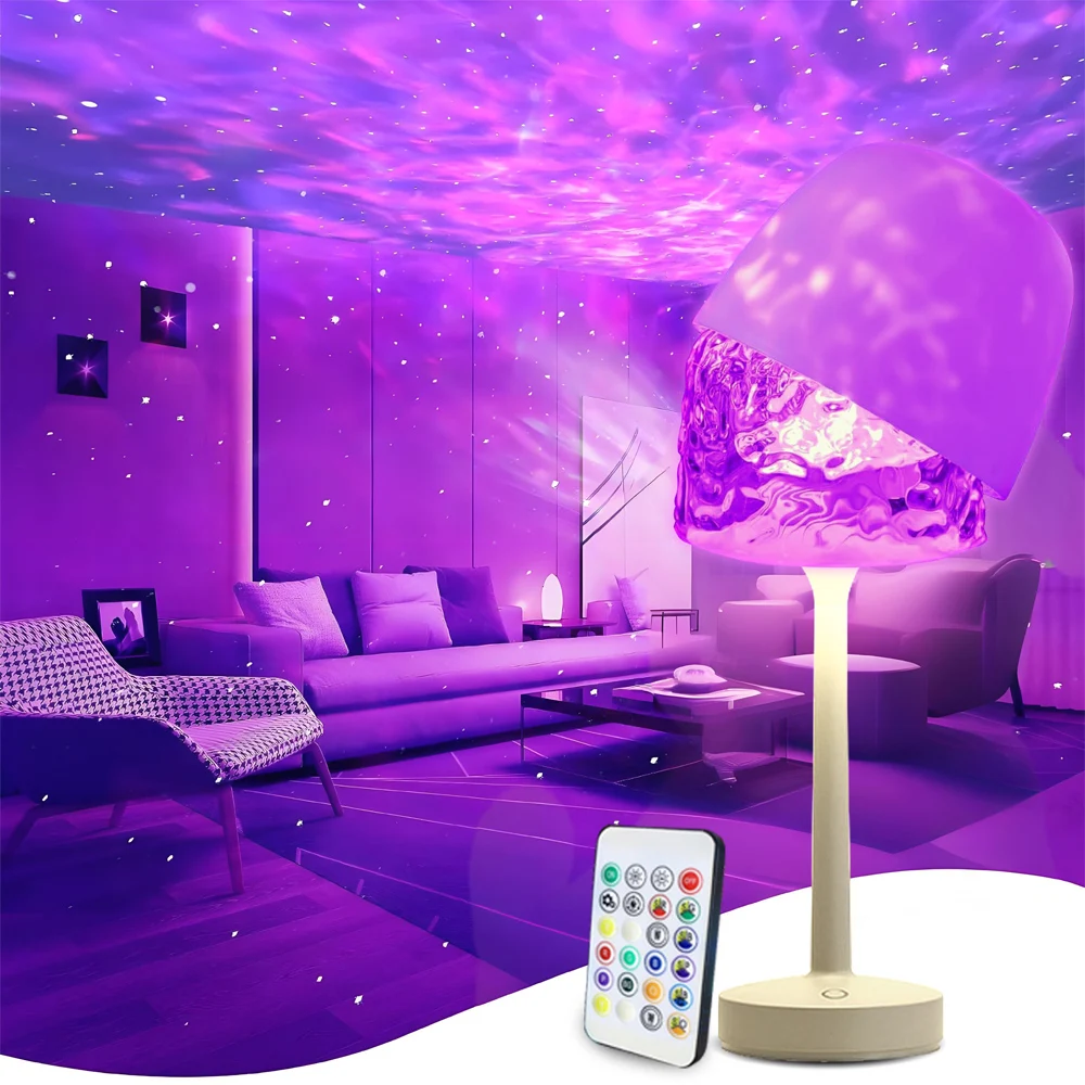 Aurora Projection Lights LED R - Mushroom Table Lamp ulasan dan harga