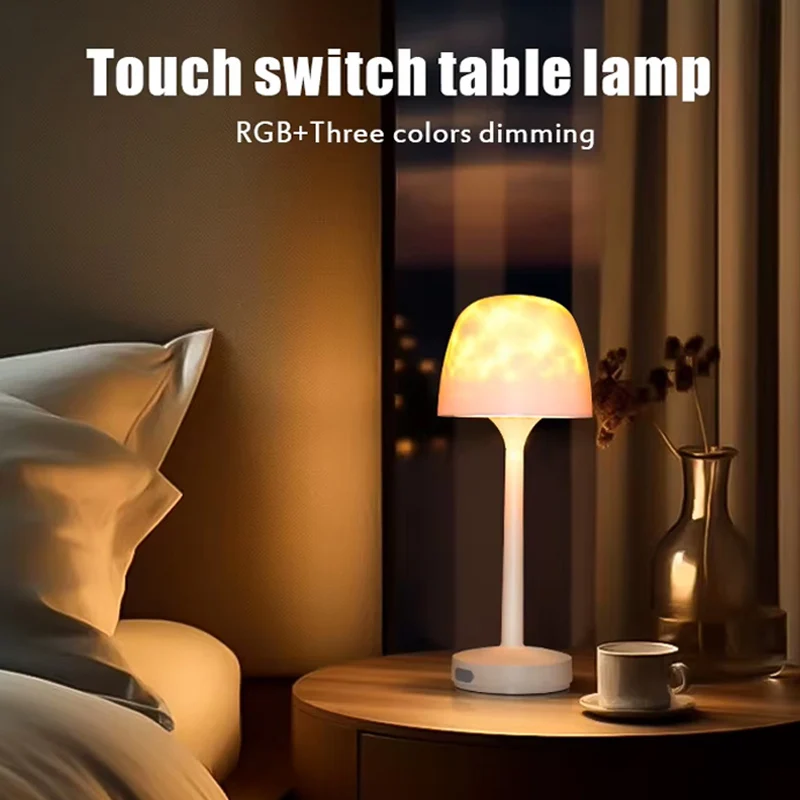 Aurora Projection Lights LED R - Mushroom Table Lamp ulasan dan harga
