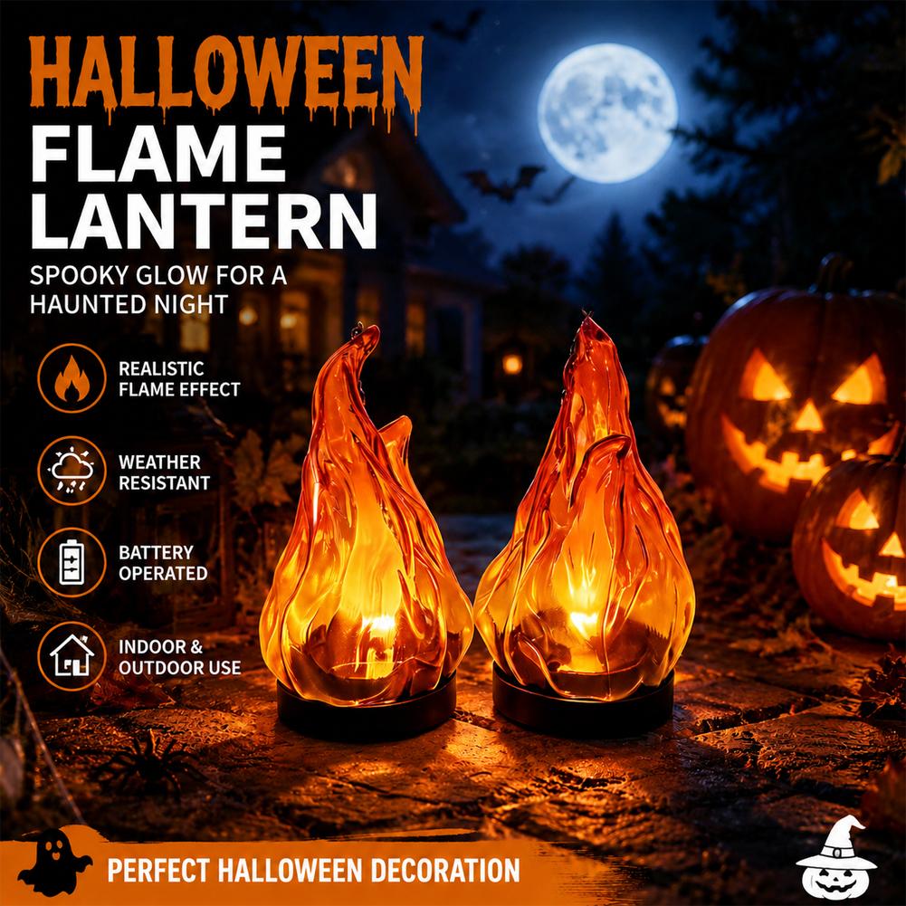 Solar Flame Hanging Lantern Li - Lighting Decor Outdoor ulasan dan harga