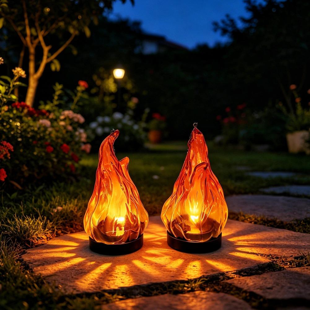 Solar Flame Hanging Lantern Li - Lighting Decor Outdoor ulasan dan harga