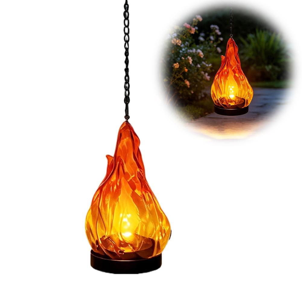 Solar Flame Hanging Lantern Li - Lighting Decor Outdoor ulasan dan harga