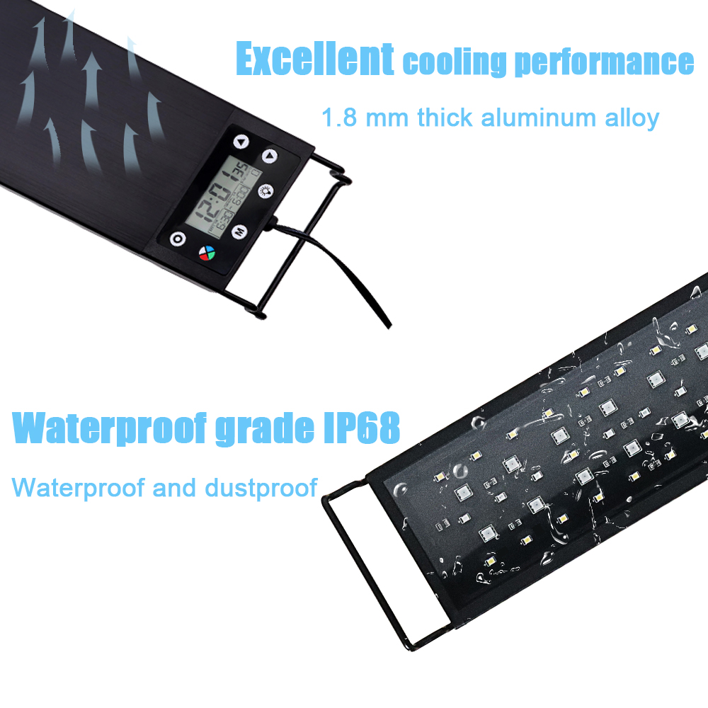 30-60cm Fish Tank 24/7 Full Sp - Lighting Gallery ulasan dan harga