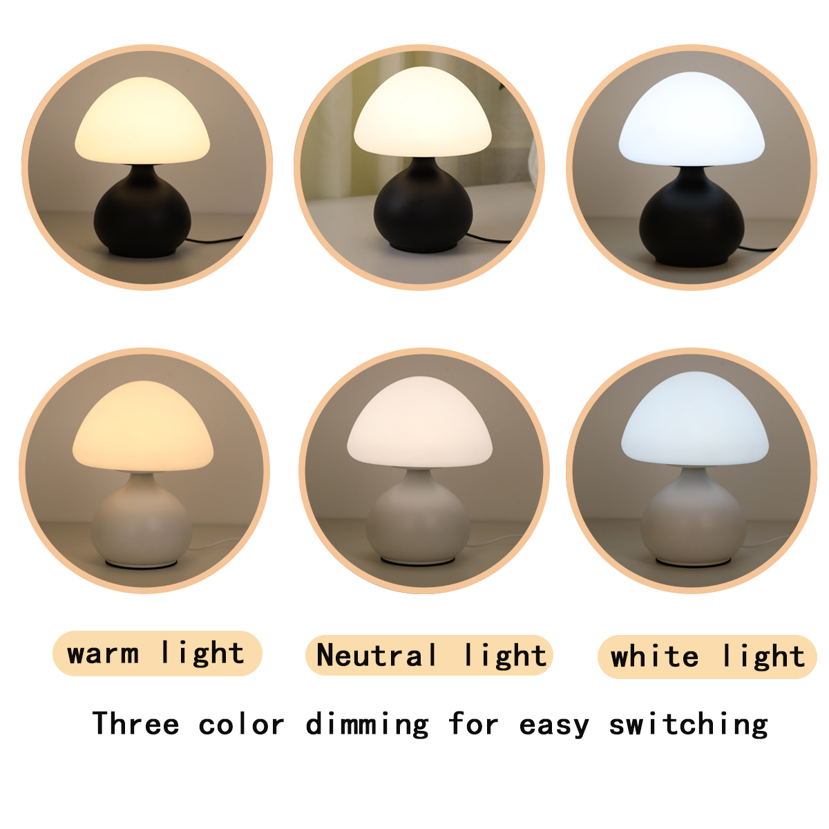 Mini Mushroom Bedside Lamp Tou - Mushroom Table Lamp ulasan dan harga