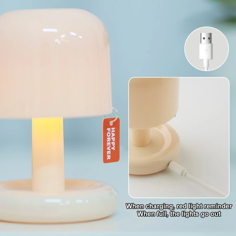 Creative Mushroom Style Led Ni - Mushroom Table Lamp ulasan dan harga