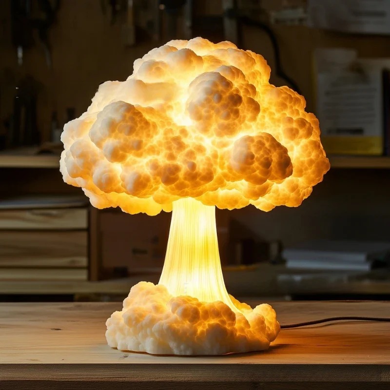 USB Powered Atomic Mushroom Cl - Mushroom Table Lamp ulasan dan harga