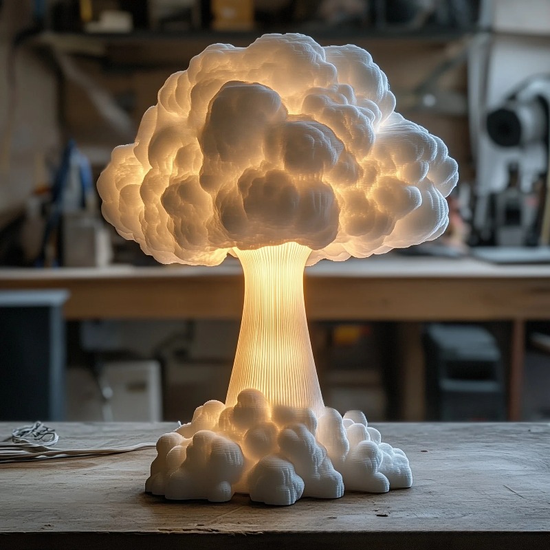 USB Powered Atomic Mushroom Cl - Mushroom Table Lamp ulasan dan harga